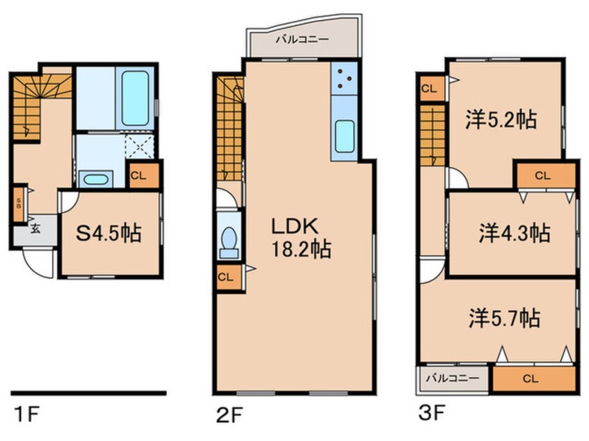 間取図 St.Residence芦屋川