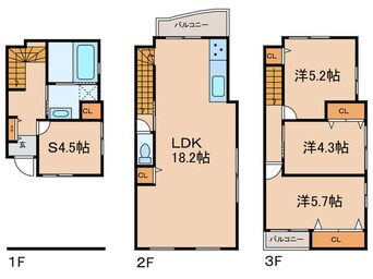 間取図 St.Residence芦屋川