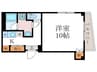 銀閣寺ステップコート 1Kの間取り