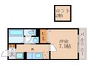 レスプランドール 1Kの間取り