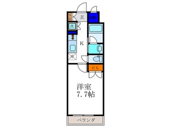 間取図 ベラジオ四条大宮(603)