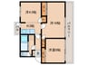 香里三井団地A-29号棟（308） 3Kの間取り