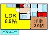 仮）ジーメゾン寝屋川市秦町ｱﾛﾑ 1LDKの間取り