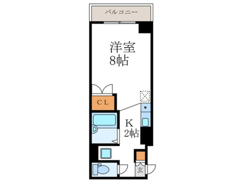 間取図 富士ラビット烏丸一条館