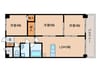 日宝アドニス塩屋 3LDKの間取り