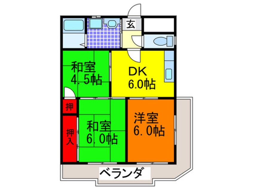 間取図 グロースコート新町