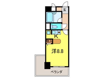 間取図 プレステージ岡本