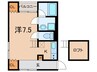 KOBE　KONAN　YAMATE　APARTMENT 1Kの間取り