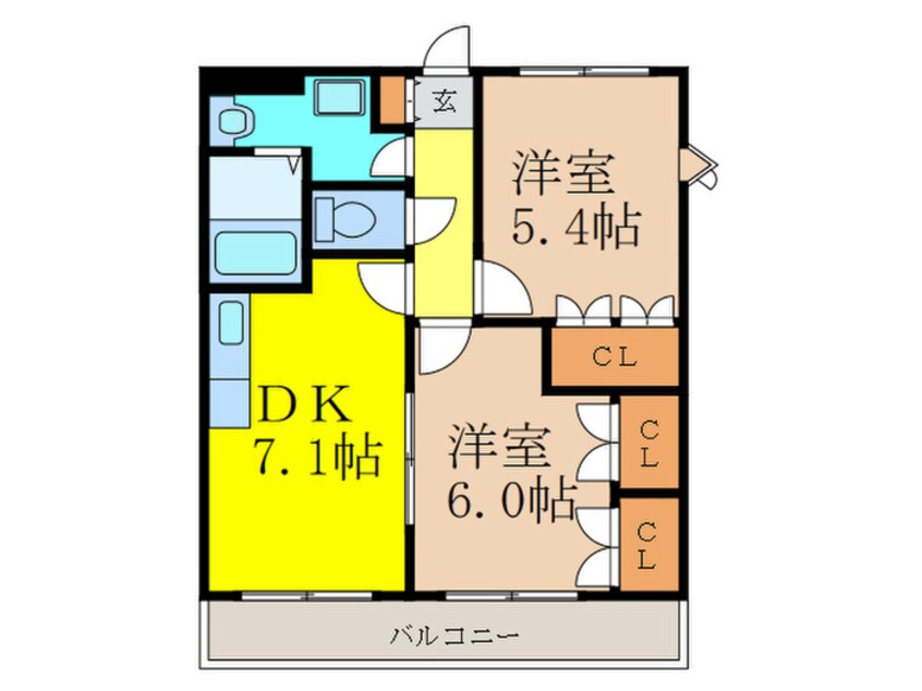 間取図 パルハイム郡山