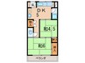 ヴィラ東伊丹 2DKの間取り