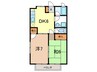 ブジュン苑 2DKの間取り