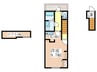 あんしん+小畑町08-13001 1Kの間取り