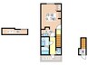 あんしん+小畑町08-13001 1Kの間取り