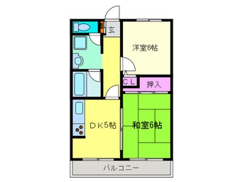 間取図 パ－クビュ－曽根