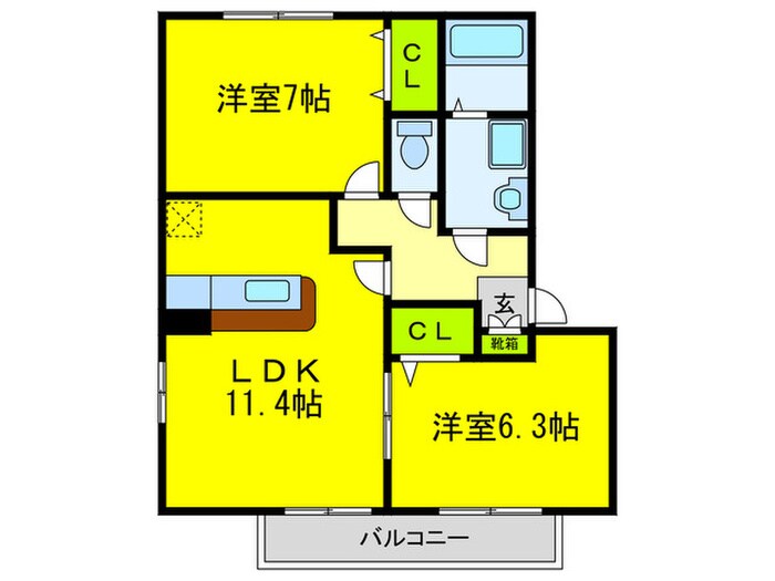 間取り図 リビングタウン狭山池Ｄ棟