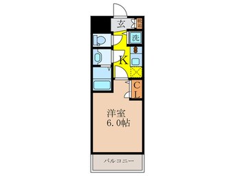 間取図 プレサンス新大阪ヴィガ(607)