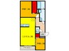 La　Maison　Du　MiLieu 2LDKの間取り