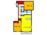 La　Maison　Du　MiLieu 2LDKの間取り