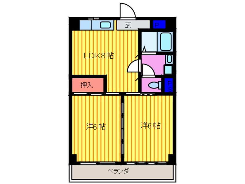 間取図 ヴィヴァーチェ千本