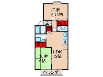 間取図 パセオ清和台