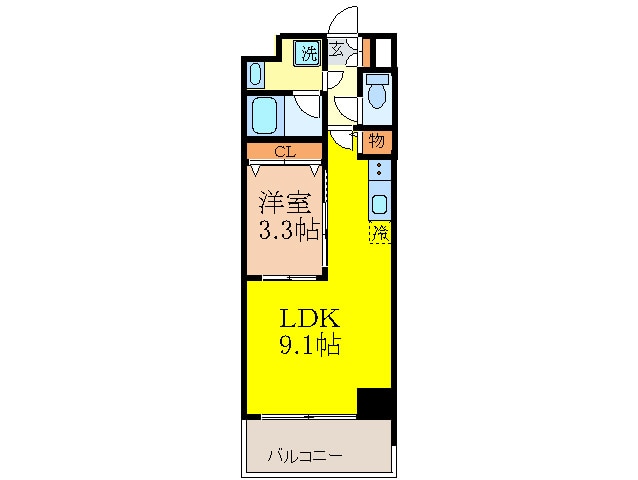 間取り図 ルミネソレイユ江坂