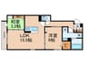 geach永田 2LDKの間取り