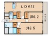 大谷町アネックス 2LDKの間取り