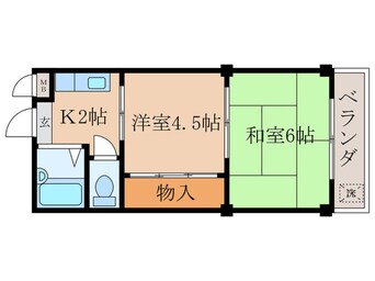 間取図 ブル－ハイツ藤尾