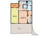 芦屋ﾛｲﾔﾙﾎｰﾑｽﾞ 1LDKの間取り