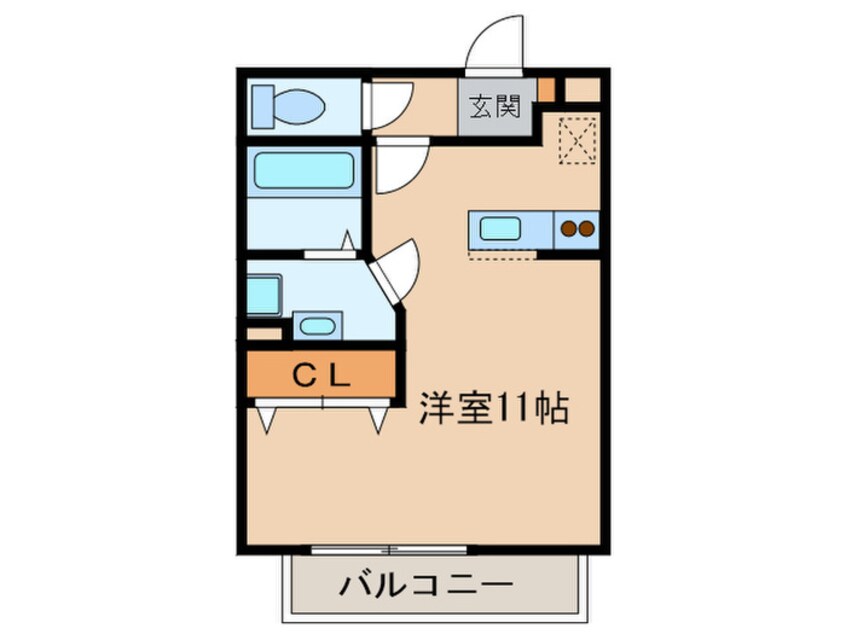 間取図 ハイツ大蔵