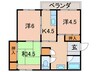 明舞第２団地５号棟(527) 3Kの間取り