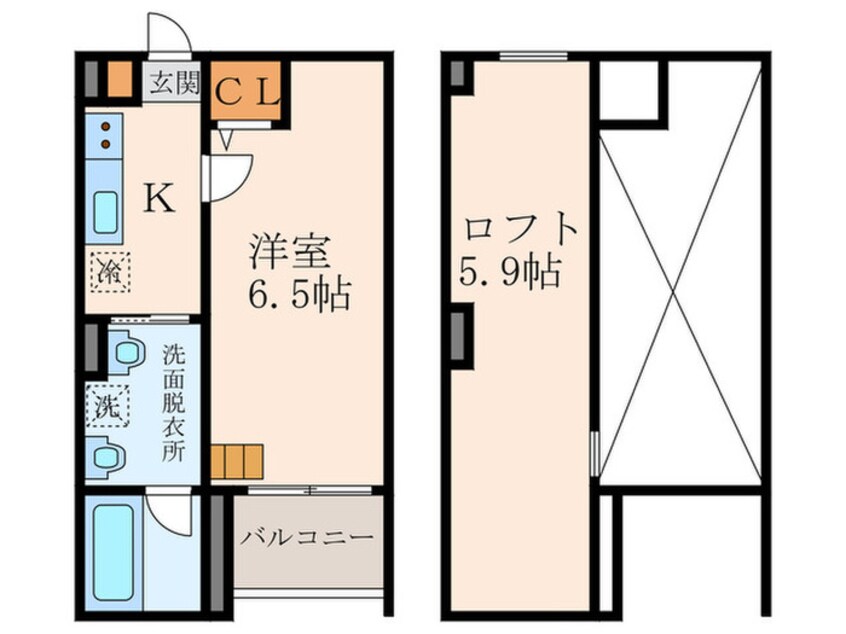 間取図 Mi Casita　尼崎