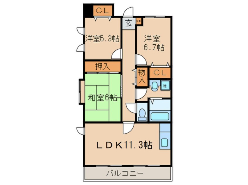 間取図 レシデンシア巨椋