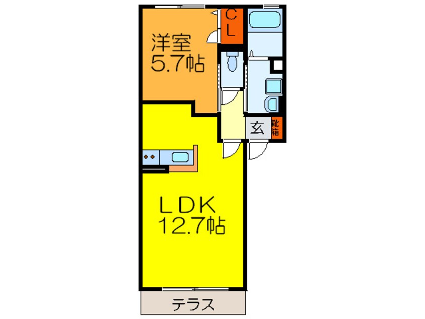間取図 Ｎ－ＶＩＬＬＡＧＥゆなみ