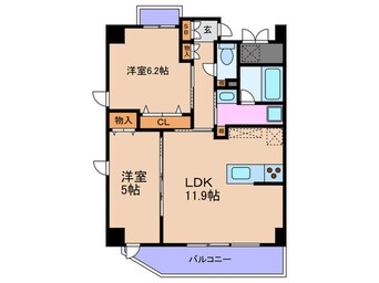 間取図 リリィベル梅田西