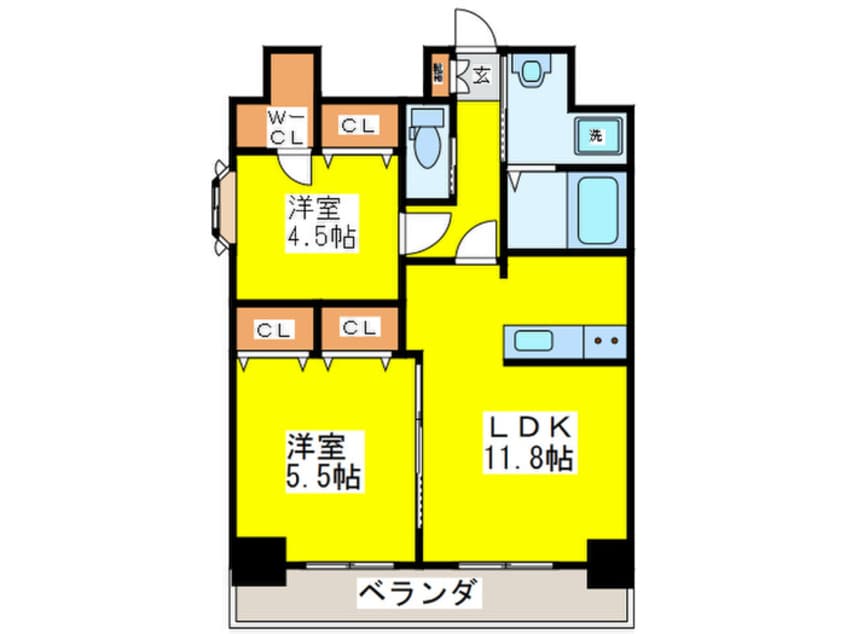 間取図 PINUS栄橋