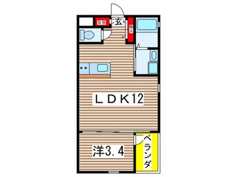 間取図 コティ七松町