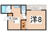 スカイハイツITO 1DKの間取り