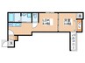 asecia萱島 1LDKの間取り