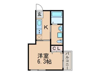 間取図 フロンフィール大道通