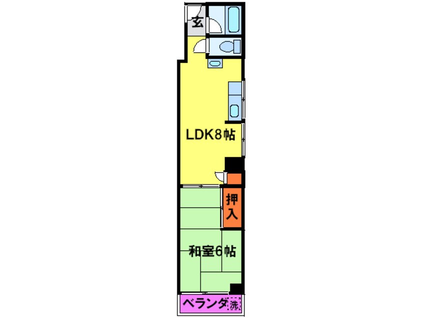 間取図 アサヒマンション