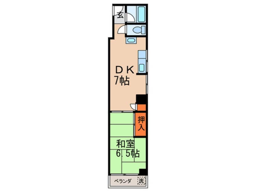 間取図 アサヒマンション