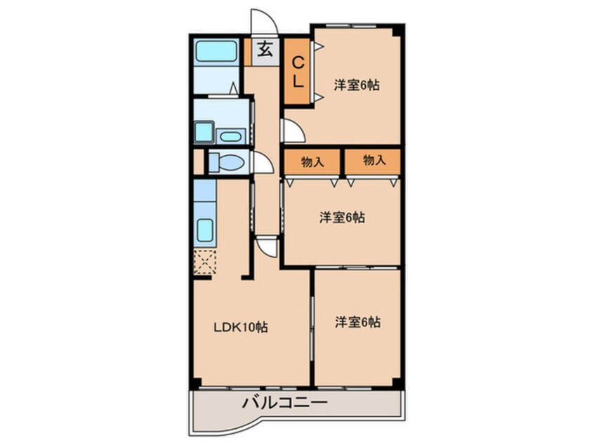 間取図 アルコバレ－ノ