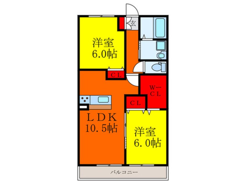 間取図 ローズタウンⅡ