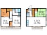 グリーンヒル北白川West 3LDKの間取り