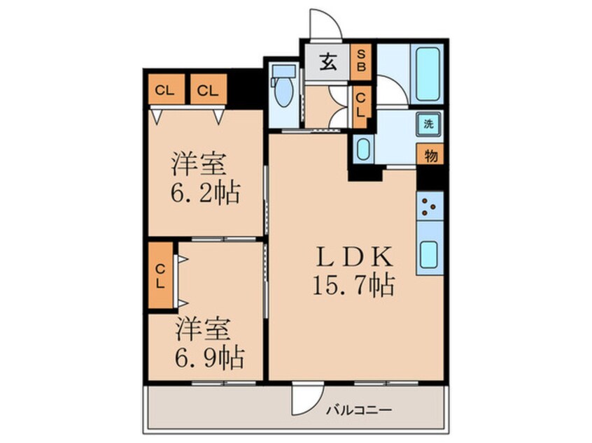 間取図 インサイトルポ山科新十条