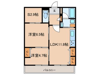 間取図 仮)インサイトルポ山科新十条