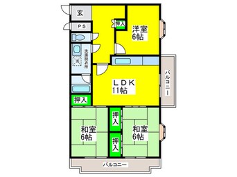 間取図 グリーンハイム諏訪の森