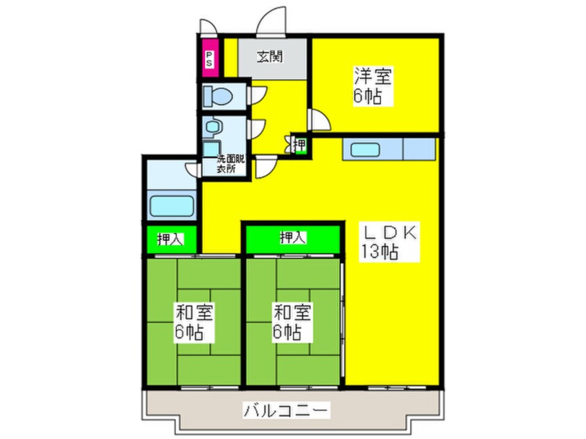 間取図 グリーンハイム諏訪の森