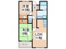 ＢＥＬＬ　ＥＰＯＱＵＥ　Ｂ棟 2LDKの間取り